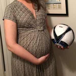 Seraphine flowered knot front dress